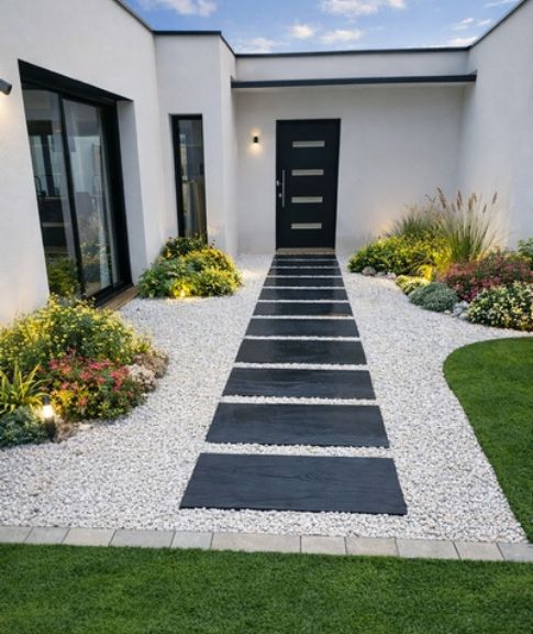 création d'une entrée de style pour maison Nantes